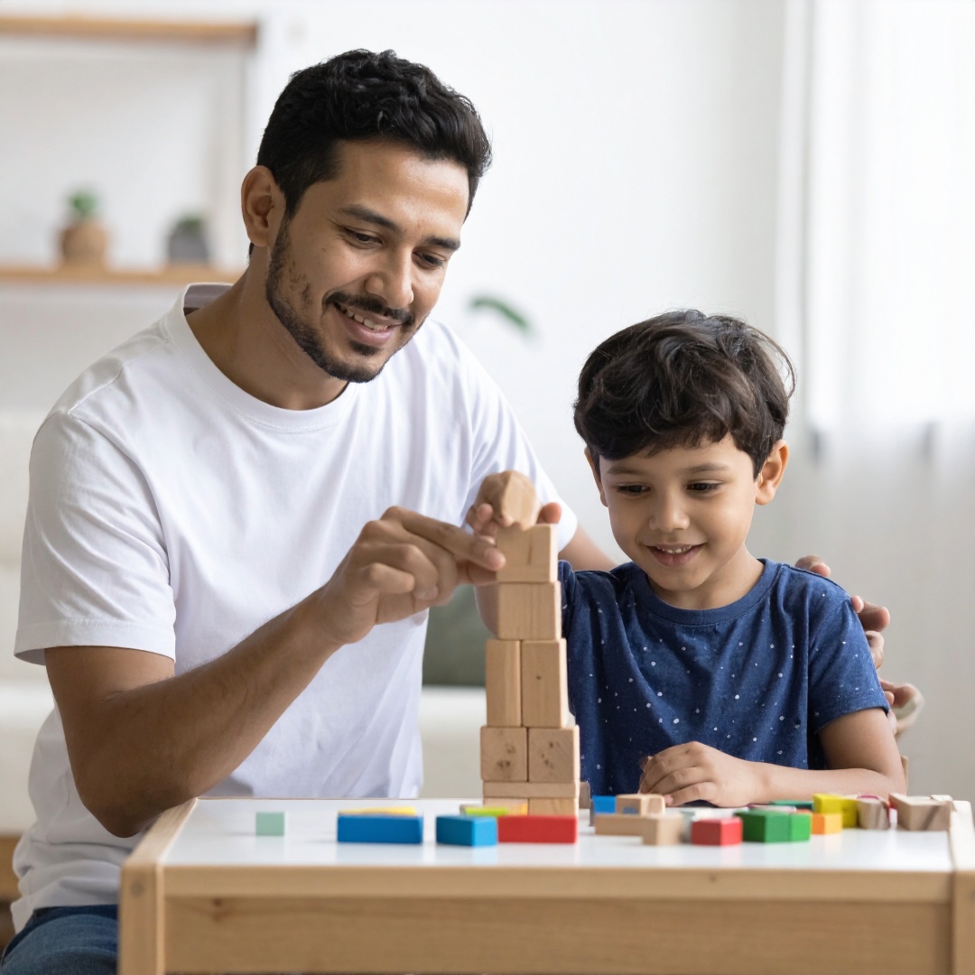 Child engaged in play-based ABA therapy session in Albany